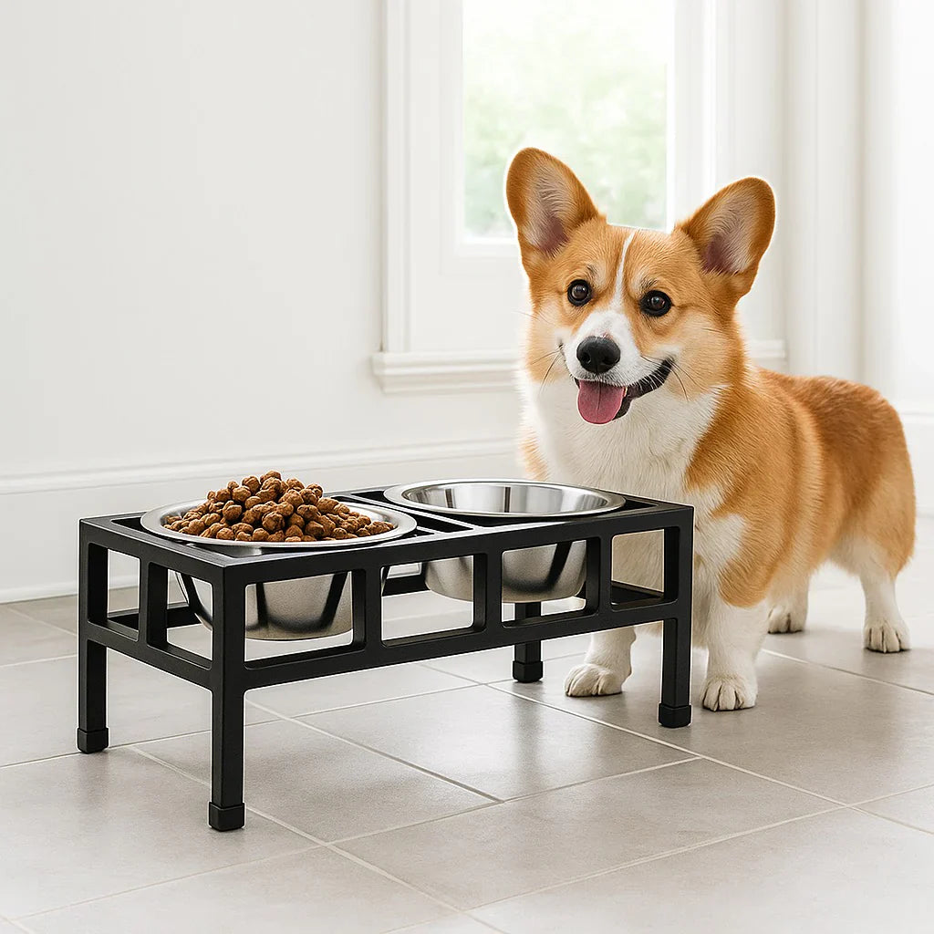 Small Dog Raised Bowls